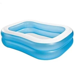 Надувной бассейн Intex H57225588180NP, 203x152x48 см, 540 л, голубой Надувной бассейн Intex H57225588180NP, 203x152x48 см, 540 л, голубой