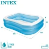 Надувной бассейн Intex H57225588180NP, 203x152x48 см, 540 л, голубой Надувной бассейн Intex H57225588180NP, 203x152x48 см, 540 л, голубой