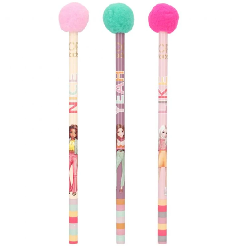 Карандаш Motto Topmodel Pencil With Pom Pon с топпером, 19 см, товар в ассортименте Карандаш Motto Topmodel Pencil With Pom Pon с топпером, 19 см, товар в ассортименте