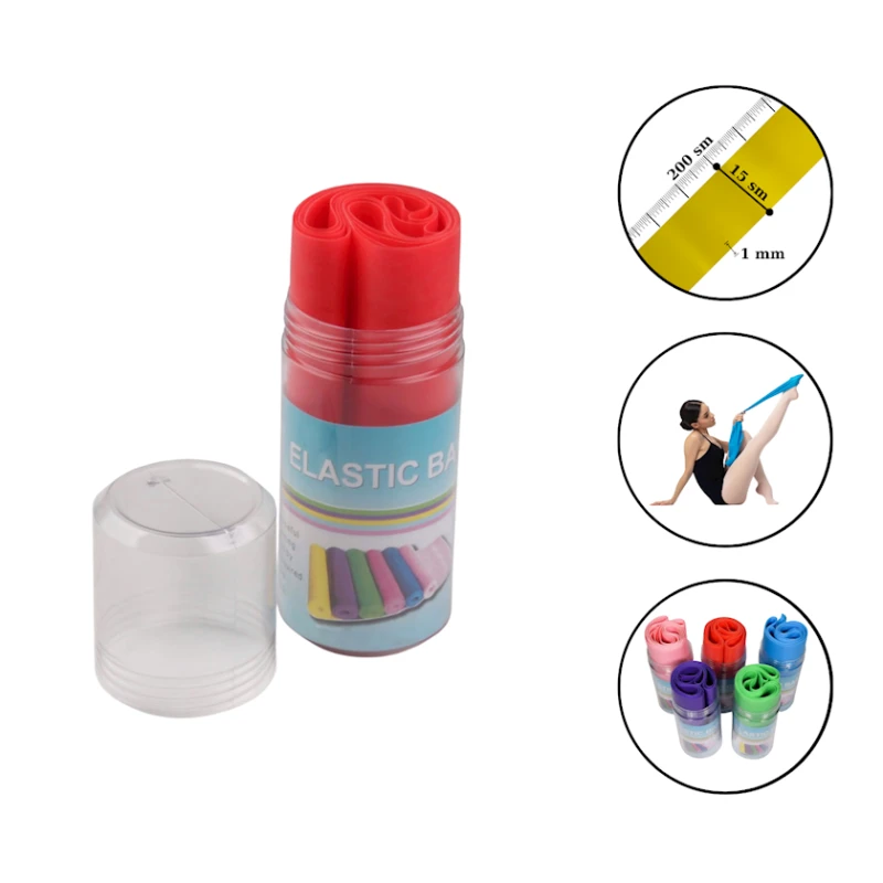 Эластичная лента для художественной гимнастики Ebru Şallı 1642, в коробке, ПВХ, 15x200 см, красная Эластичная лента для художественной гимнастики Ebru Şallı 1642, в коробке, ПВХ, 15x200 см, красная