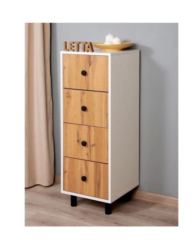 Tumba Letta Boston 3563_L-M 2TumbaPumpWh-Vot, 40x40x105 sm, ağ
