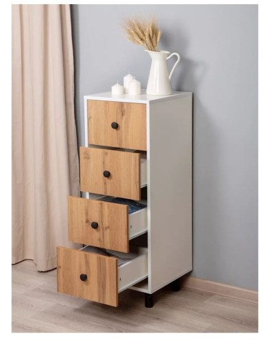 Tumba Letta Boston 3563_L-M 2TumbaPumpWh-Vot, 40x40x105 sm, ağ