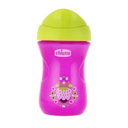 Поильник Chicco EasyCup Girl, розовый/зеленый, 266 мл