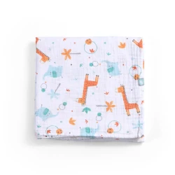 Покрывало Funna baby Giraffe Blue, 120x120 см Покрывало Funna baby Giraffe Blue, 120x120 см