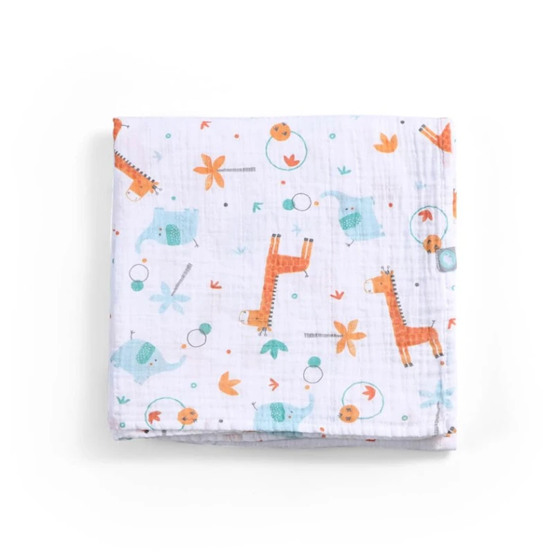 Покрывало Funna baby Giraffe Blue, 120x120 см Покрывало Funna baby Giraffe Blue, 120x120 см