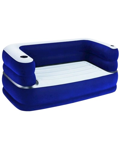 Şişmə divan Bestway 75058, göy/ağ, 169x89x64 sm
