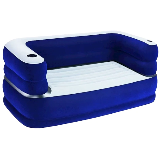 Şişmə divan Bestway 75058, göy/ağ, 169x89x64 sm Şişmə divan Bestway 75058, göy/ağ, 169x89x64 sm