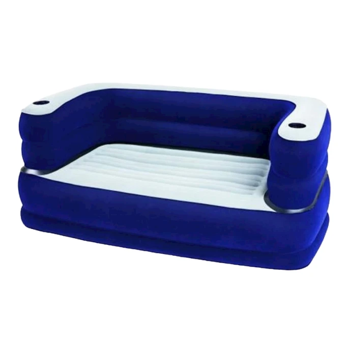 Şişmə divan Bestway 75058, göy/ağ, 169x89x64 sm Şişmə divan Bestway 75058, göy/ağ, 169x89x64 sm