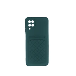 Çexol Silikon Card Case Samsung Galaxy A22 üçün, Green