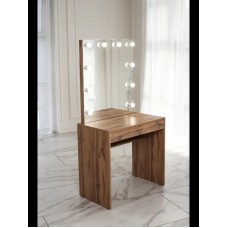 Makiyaj masası Art Mebel 76, laminat, votan, 156x80x45 sm