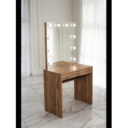 Туалетный столик Art Mebel 76, ламинат, вотан, 156x80x45 см