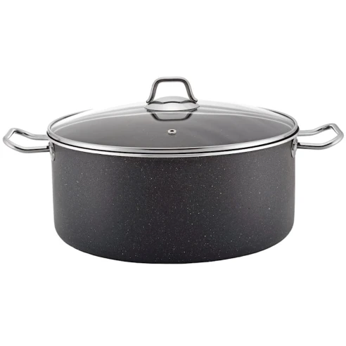 Кастрюля Anadolu Cookware SF-158, гранит/керамика, серая, 36 см Кастрюля Anadolu Cookware SF-158, гранит/керамика, серая, 36 см