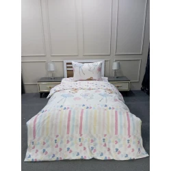 Uşaq yataq dəsti Moon Star SHA-00006297, yorğan üzü 160х220 sm, mələfə 160x240 sm, 1 əd yastıq üzü 50x70 sm, birnəfərlik, pambıq, rəngbərəng