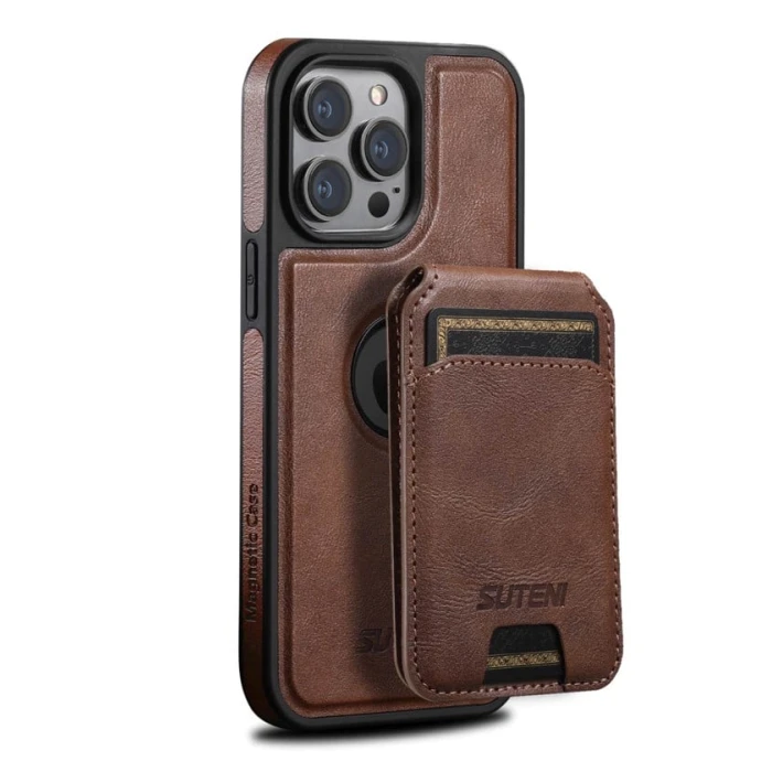 Чехол Suteni для Apple iPhone 13 Pro Max, коричневый