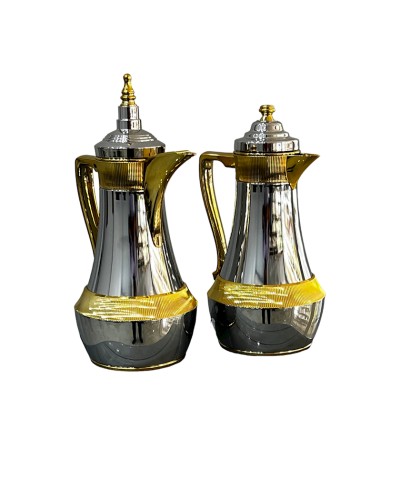 Termos-səhəng Najib NJ36, plastik, 1 l + 1 l, gümüşü, 2 ədəd