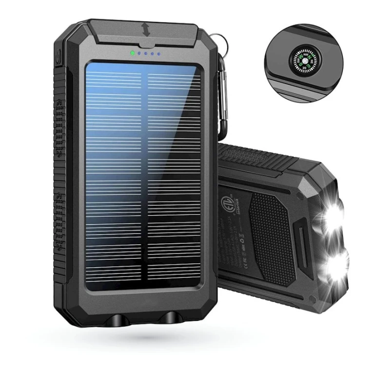 Xarici akkumulyator Solar Power Bank DSPB872 8000 mAh Black Xarici akkumulyator Solar Power Bank DSPB872 8000 mAh Black