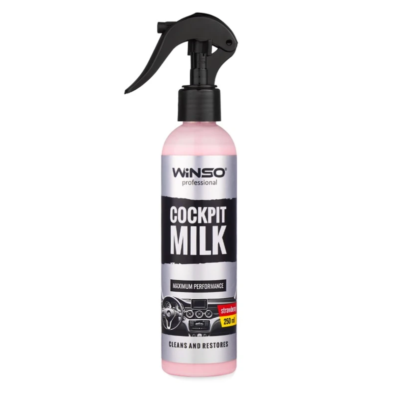 Полироль Winso Cockpit Milk Strawberry, 250 мл - 825016 Полироль Winso Cockpit Milk Strawberry, 250 мл - 825016