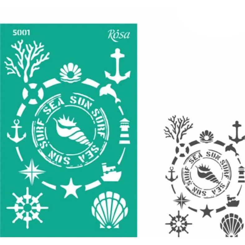 Трафарет самоклеящийся Rosa Talent №5001 Лето, 13х20 см Трафарет самоклеящийся Rosa Talent №5001 Лето, 13х20 см