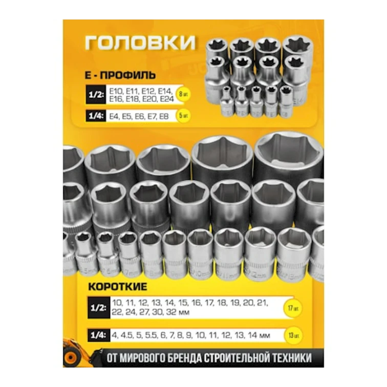 Alət dəsti JCB 41082-5, 108 əşya Alət dəsti JCB 41082-5, 108 əşya