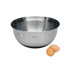 Миска Brabantia , 3 л, 26 см, сталь, серебристая