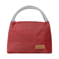 Сумка для ланч-бокса Miniso Large Capacity Solid Color Lunch Bag, Red