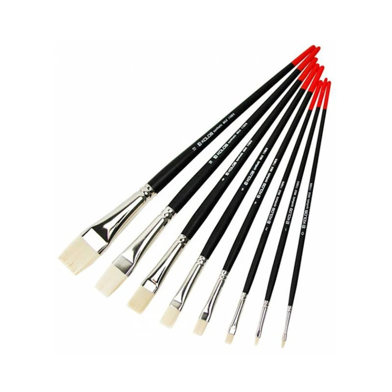 Кисть Kolos Milk 1108B, №0, плоская, синтетика Кисть Kolos Milk 1108B, №0, плоская, синтетика