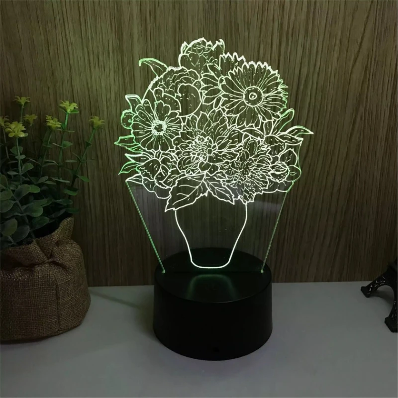 Suvenir UGUR035G04 Gül dibçəyi, rəngbərəng