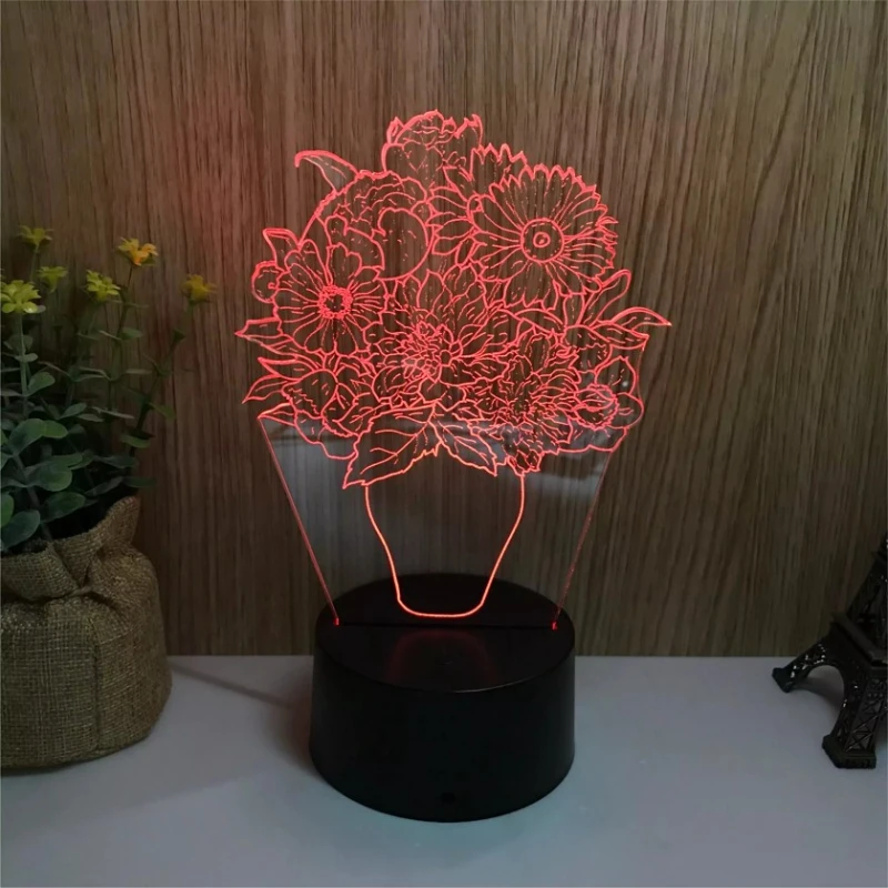 Suvenir UGUR035G04 Gül dibçəyi, rəngbərəng