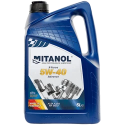 Motor yağı Mitanol X-Force 5W-40 Advance 5 L