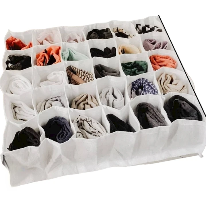 Органайзер 019/30, белый, текстиль, 35x40x10 см