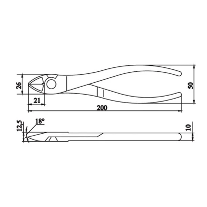 İtiağız kəlbətin NIZ 200 mm İtiağız kəlbətin NIZ 200 mm