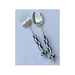 Набор для салата Porland Mackie, белый/голубой, 2 предмета Набор для салата Porland Mackie, белый/голубой, 2 предмета