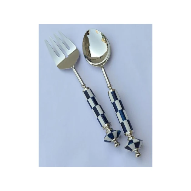 Набор для салата Porland Mackie, белый/голубой, 2 предмета