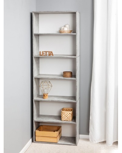Stellaj Letta LDSP, boz, 181х24х60 sm