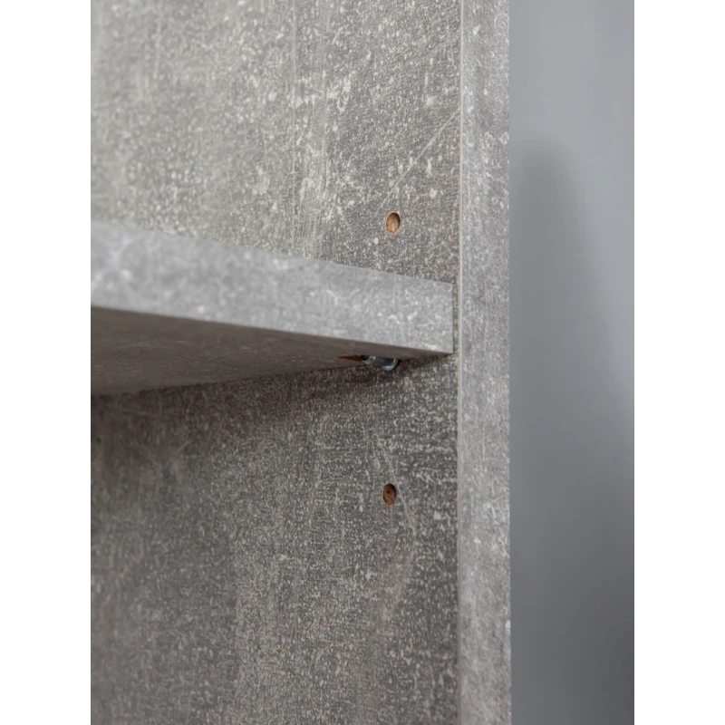 Стеллаж Letta ЛДСП, серый, 181х24х60 см