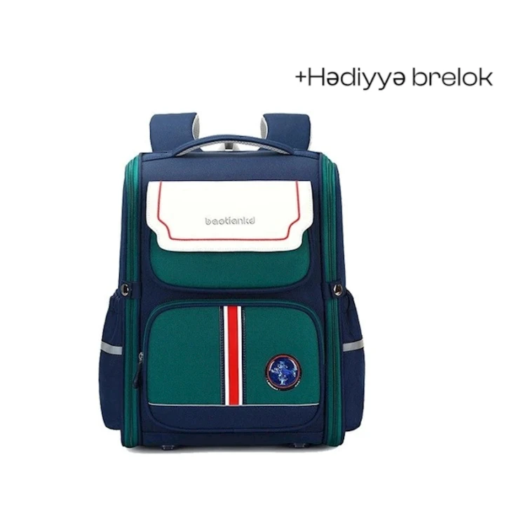 Məktəbli bel çantası CB78BOKD9 yaşıl/göy