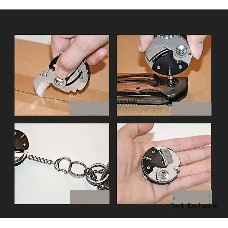 Мультитул F35-ag-246, 4x4x0.5 см, черный Мультитул F35-ag-246, 4x4x0.5 см, черный