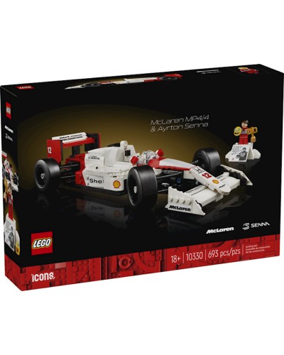 Konstruktor LEGO Icons McLaren MP4/4 & Ayrton Senna 10330, 18+ yaş, 693 element