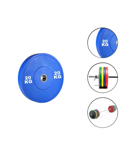 Disk Ironflex 1573/1 20 kq, dəmir/PVC, dəliyin diametri 50 mm, mavi