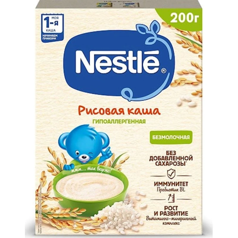 Рисовая каша Nestle, с 6 месяцев, 200 г