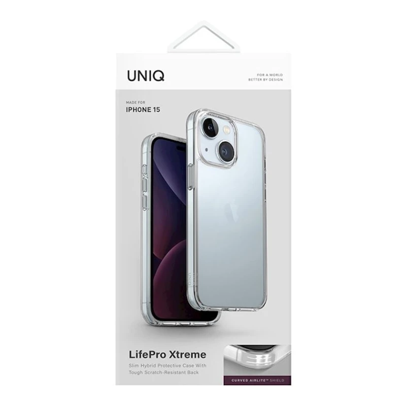 Чехол Uniq Lifepro Xtreme для iPhone 15 Clear
