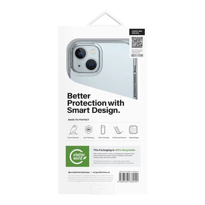 Чехол Uniq Lifepro Xtreme для iPhone 15 Clear