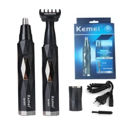 Триммер для носа и ушей Kemei KM-6673 Black