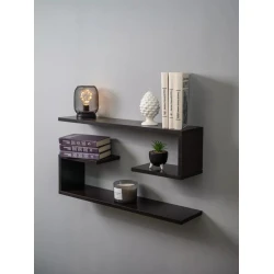 Настенная полка Art Mebel 156, ламинат, 40х70х16 см, коричневая Настенная полка Art Mebel 156, ламинат, 40х70х16 см, коричневая