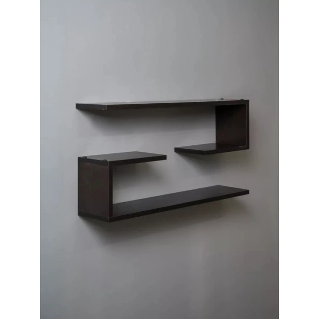 Настенная полка Art Mebel 156, ламинат, 40х70х16 см, коричневая Настенная полка Art Mebel 156, ламинат, 40х70х16 см, коричневая