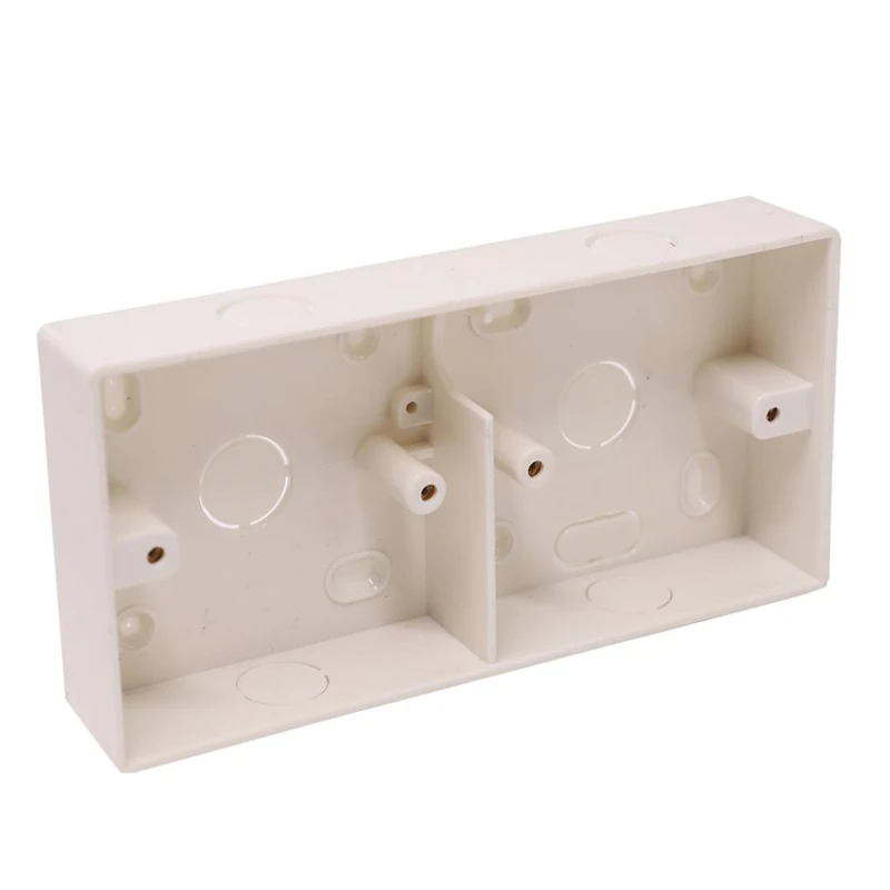 Монтажная настенная коробка двойная HEMQ.1000.02, белый