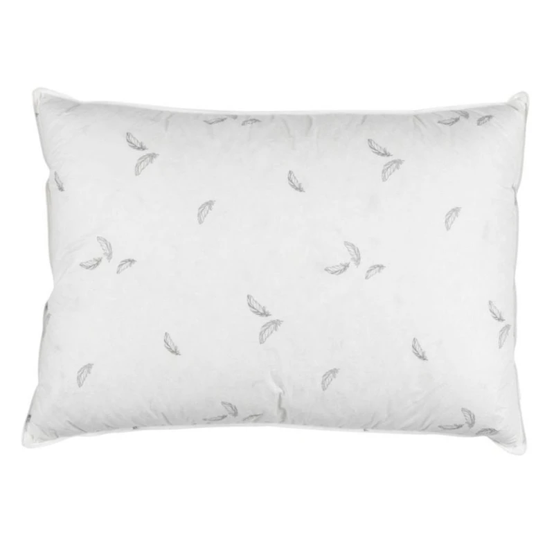 Подушка JYSK Kronborg Beito 50x70 см, хлопок, утиное перо/утиный пух, белый Подушка JYSK Kronborg Beito 50x70 см, хлопок, утиное перо/утиный пух, белый