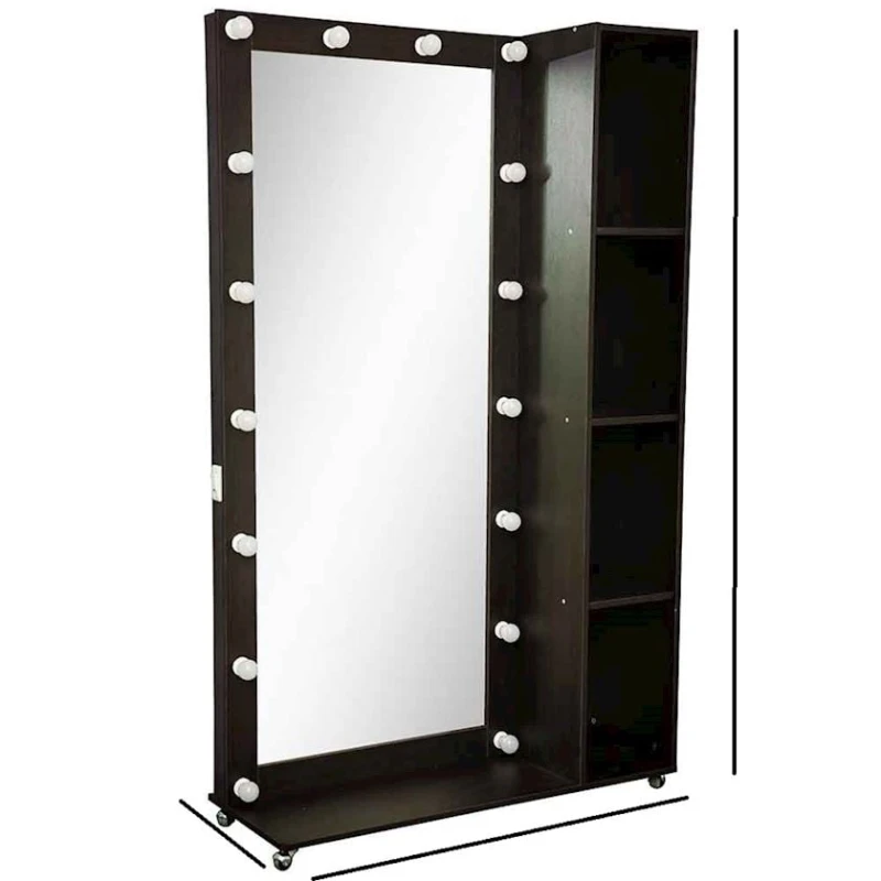 Напольное зеркало, ЛДСП, венге, 180x40x110 см Напольное зеркало, ЛДСП, венге, 180x40x110 см