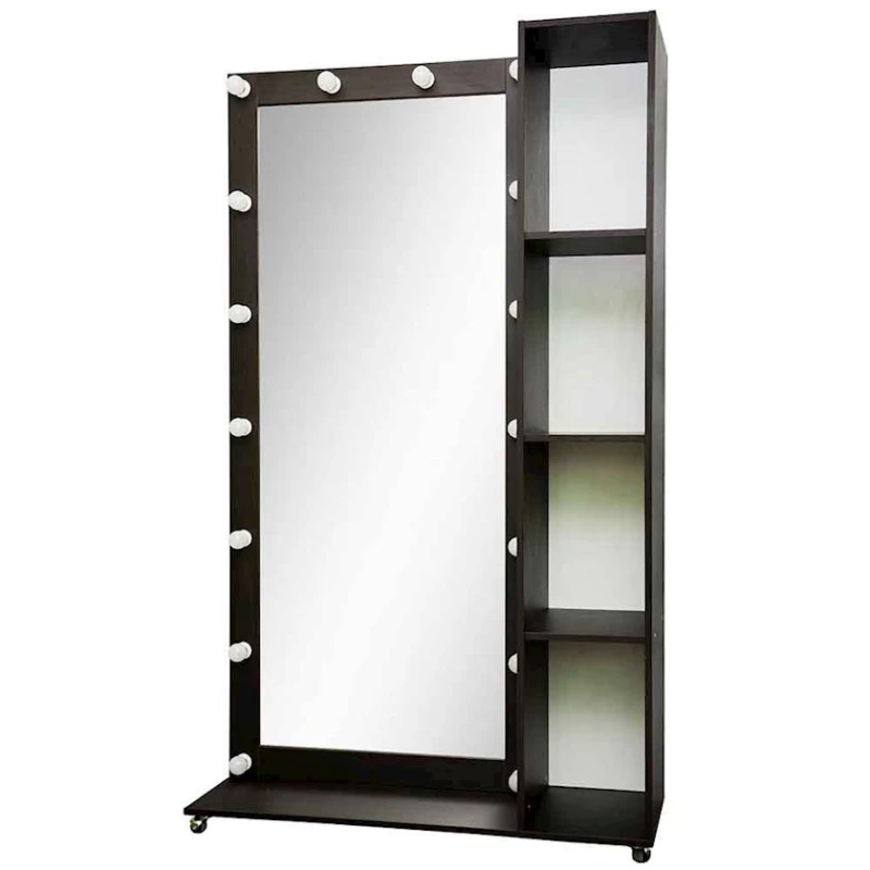 Напольное зеркало, ЛДСП, венге, 180x40x110 см Напольное зеркало, ЛДСП, венге, 180x40x110 см