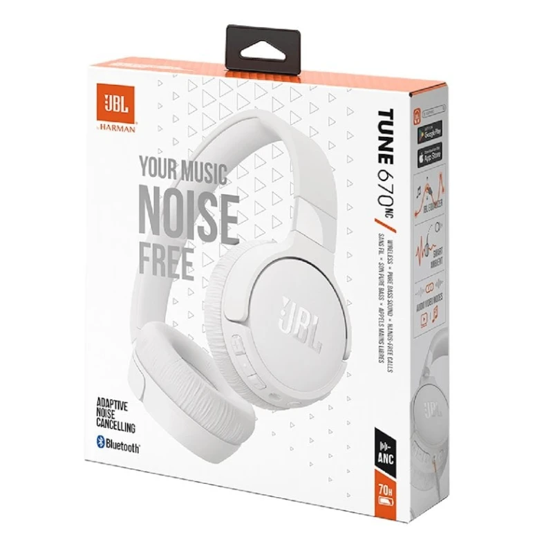 Беспроводные наушники JBL Tune 670NC White Беспроводные наушники JBL Tune 670NC White